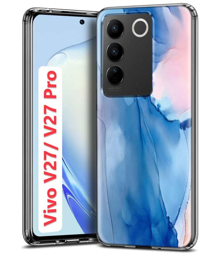     			Fashionury Multicolor Printed Back Cover Silicon Compatible For Vivo V27 Pro 5G ( Pack of 1 )