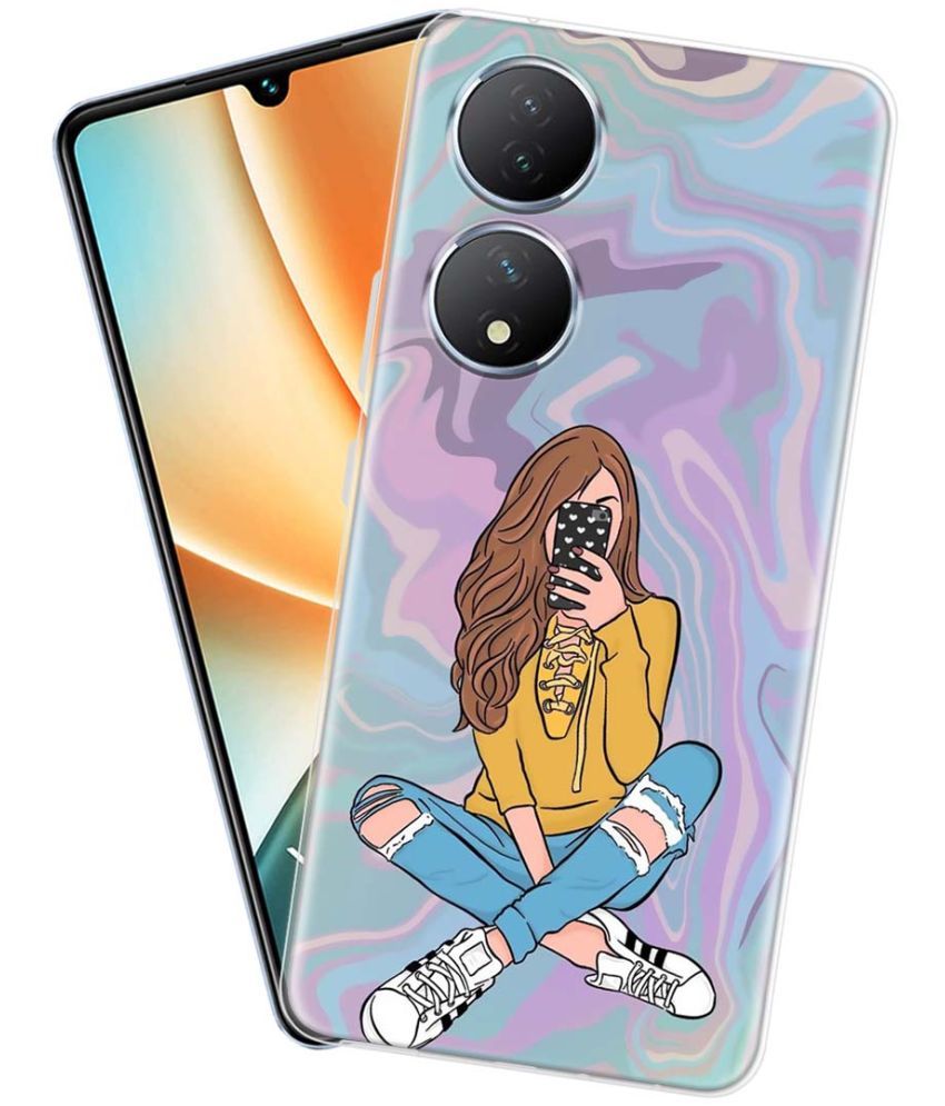     			Fashionury Multicolor Printed Back Cover Silicon Compatible For Vivo Y100 5G ( Pack of 1 )