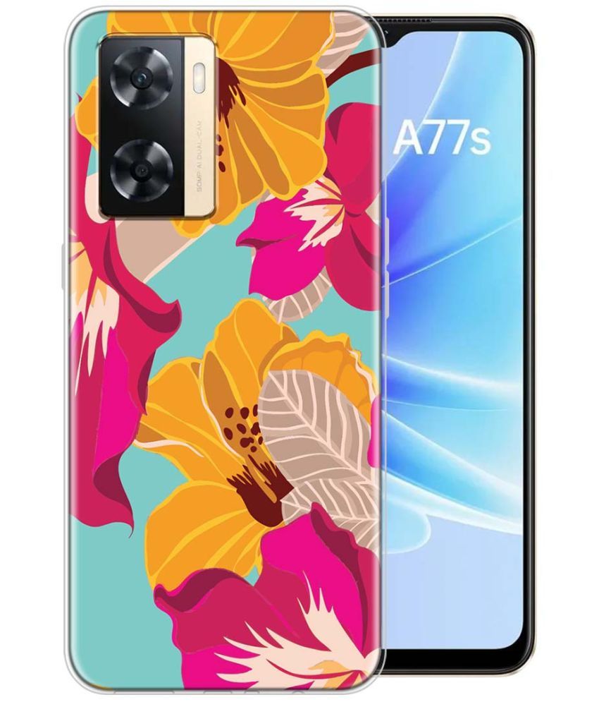     			Fashionury Multicolor Printed Back Cover Silicon Compatible For Oppo A77S ( Pack of 1 )