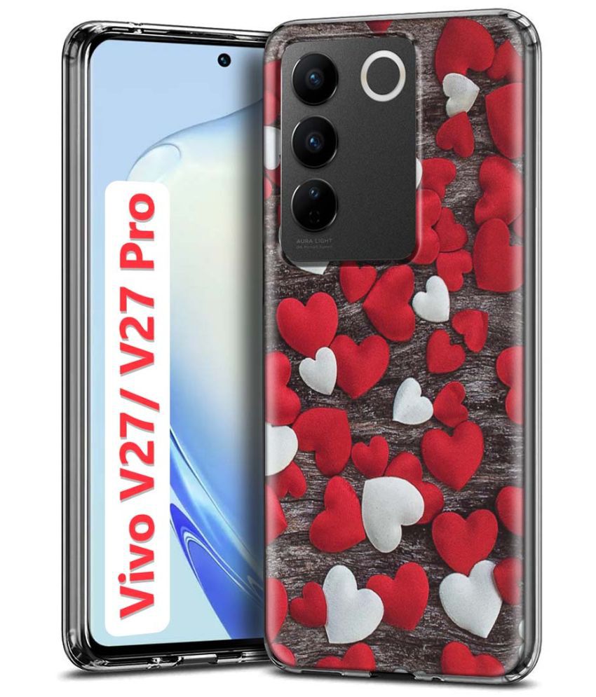     			Fashionury Multicolor Printed Back Cover Silicon Compatible For Vivo V27 Pro 5G ( Pack of 1 )