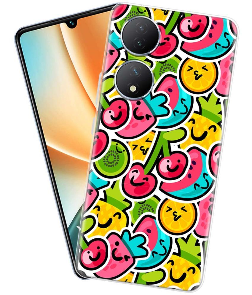     			Fashionury Multicolor Printed Back Cover Silicon Compatible For Vivo Y100 5G ( Pack of 1 )