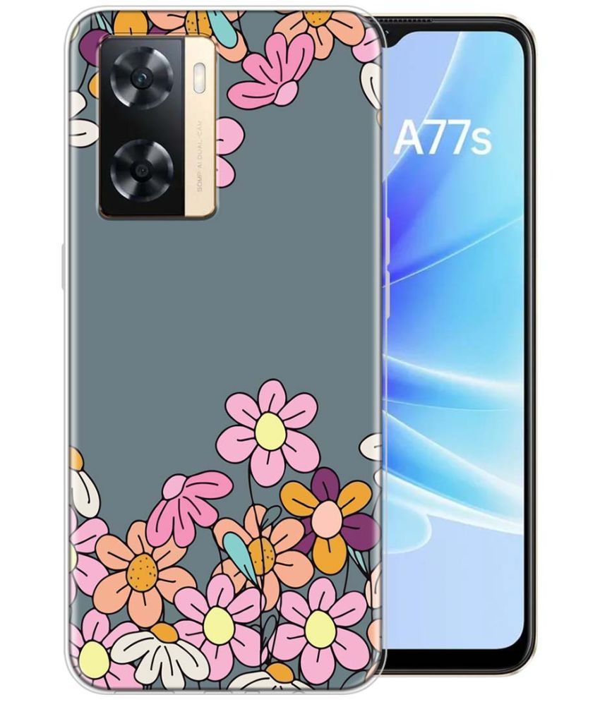     			Fashionury Multicolor Printed Back Cover Silicon Compatible For Oppo A77S ( Pack of 1 )