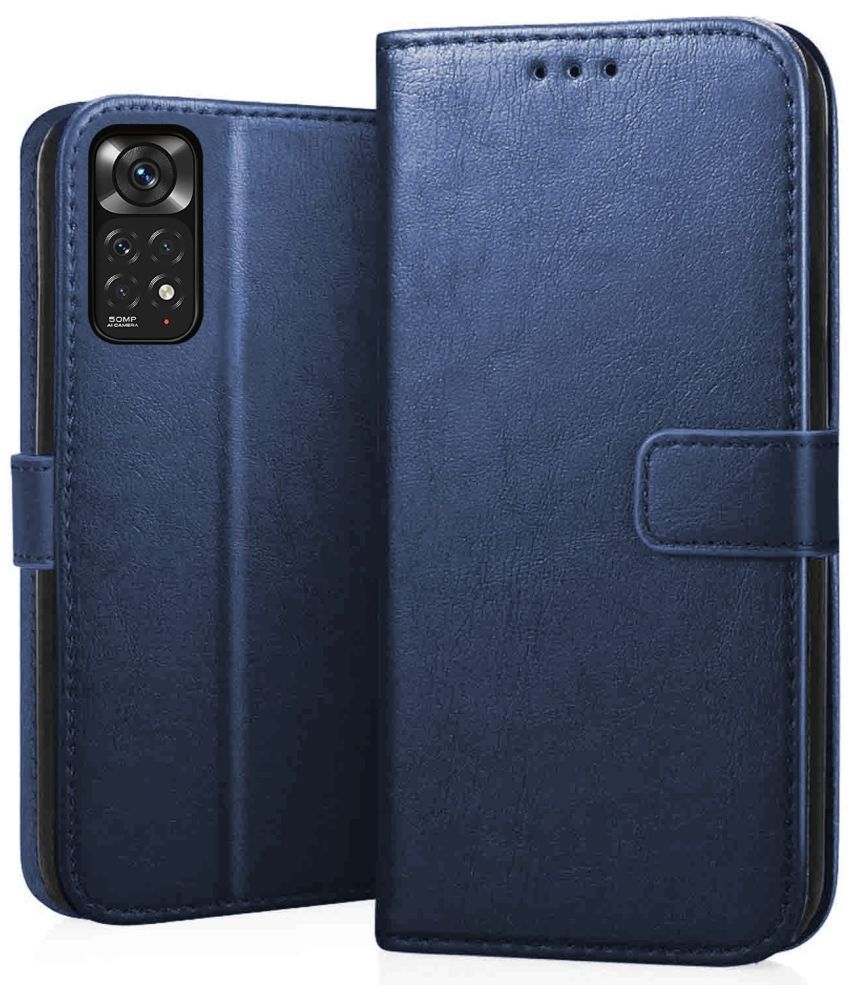     			Kosher Traders Blue Flip Cover Artificial Leather Compatible For Realme Narzo N55 ( Pack of 1 )