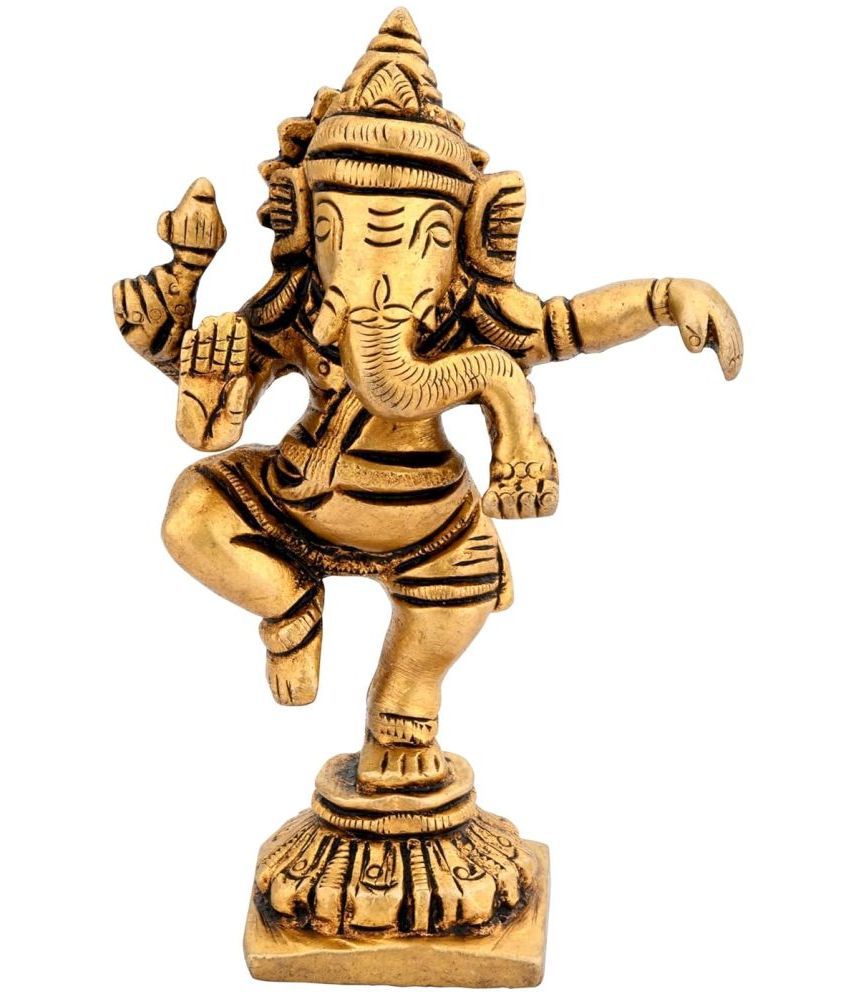     			Shreeyaash Brass Lord Ganesha Idol ( 10 cm )