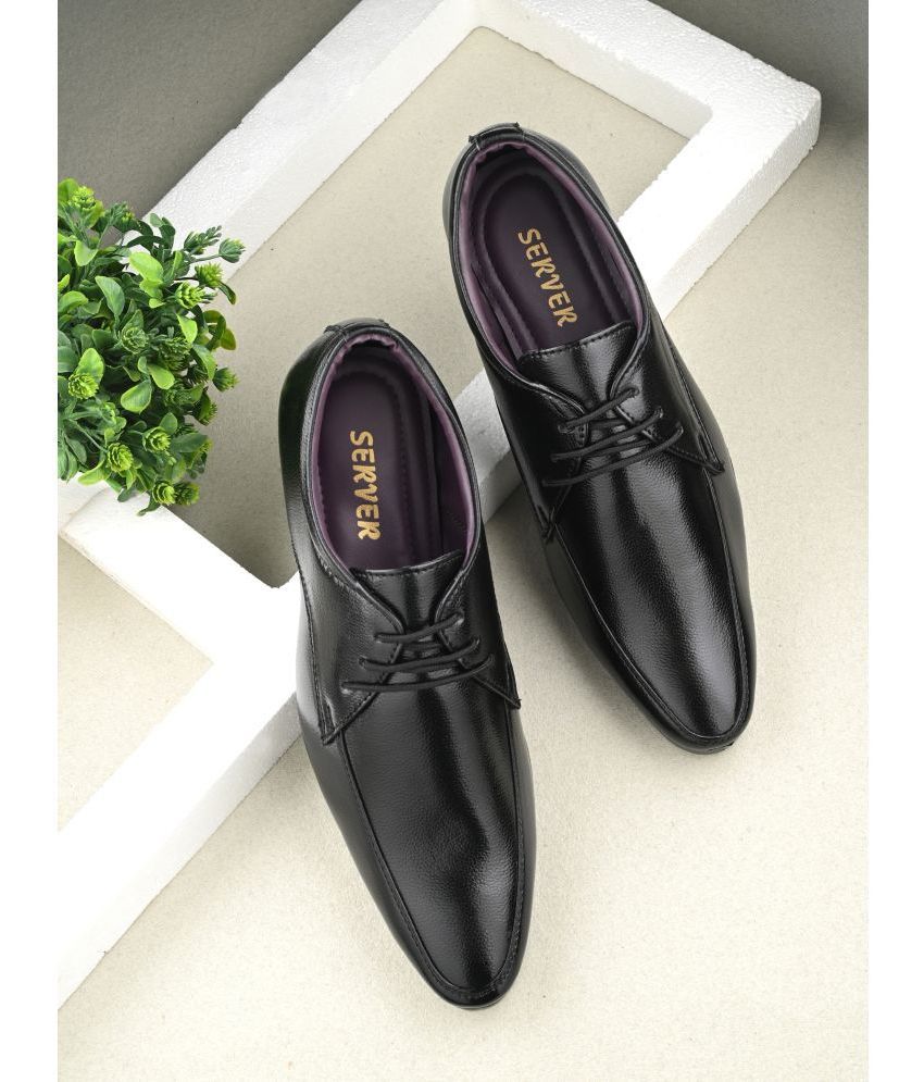     			server Black Men's Derby Formal Shoes