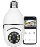 IBOTZ Bulb Shape Indoor HD 3MP CCTV WiFi Camera | Pan/Tilt & Wide Angle | Two- Way Audio | Color Night Vision |Supports 128GB SD Card| Perfect for Home, Shop, Godown & Office Monitoring |B22 Holder