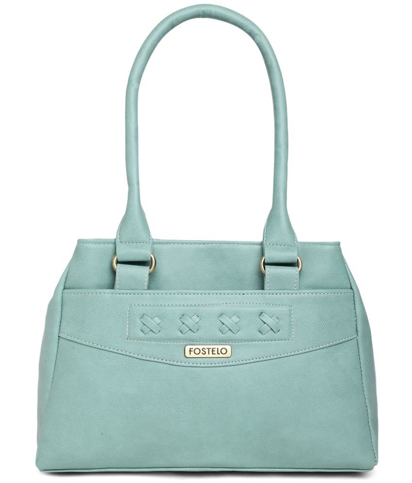     			Fostelo Light Grey PU Shoulder Bag