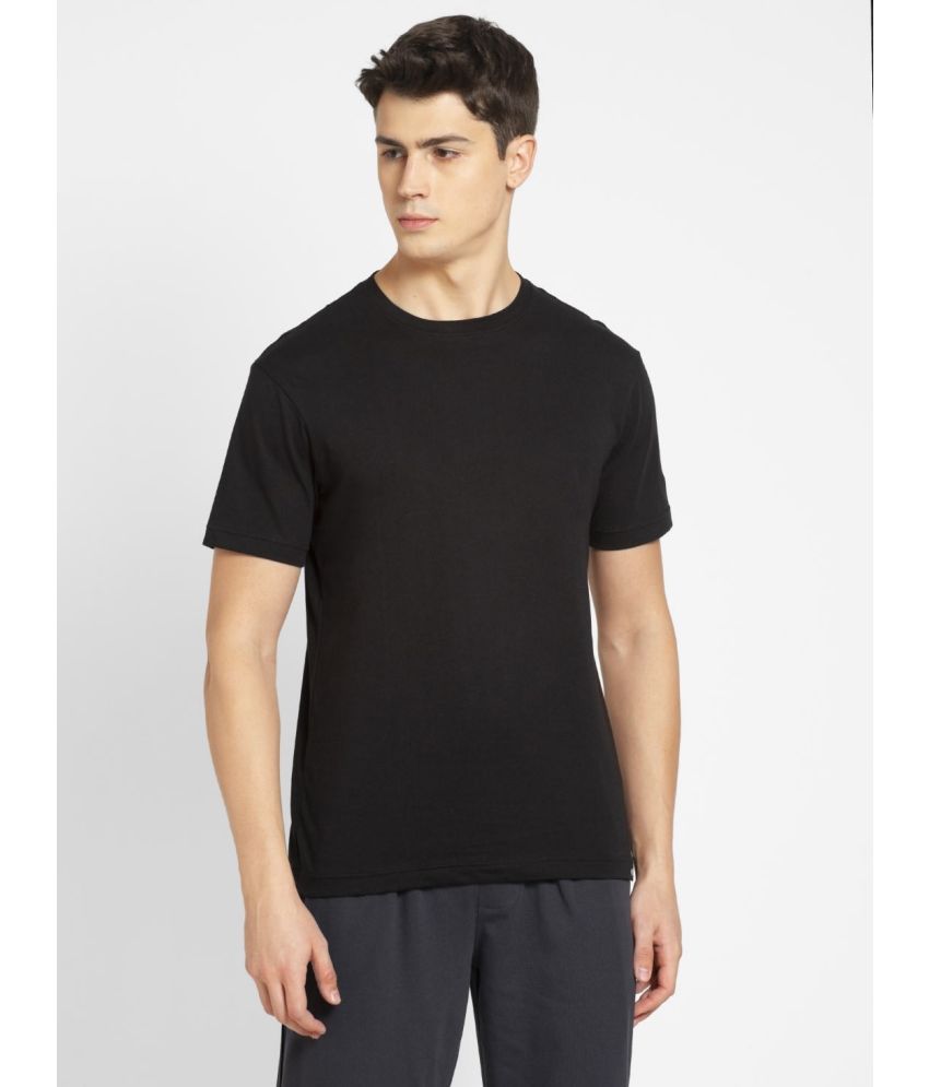     			Jockey 2714 Men's Super Combed Cotton Rich Solid Round Neck T-Shirt - Black