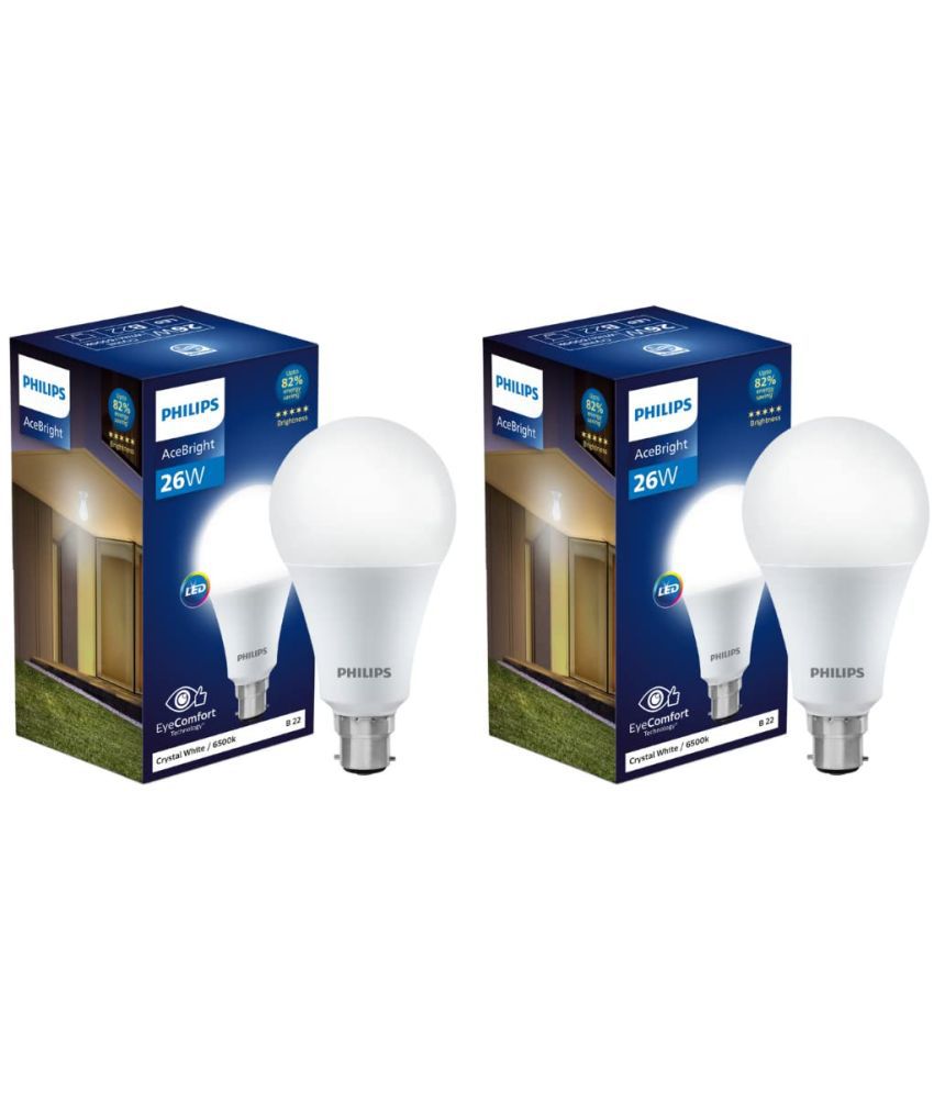     			Philips 26w Cool Day light LED Bulb ( Pack of 2 )