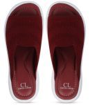 Carlton London Maroon Women's Slide Flip Flop