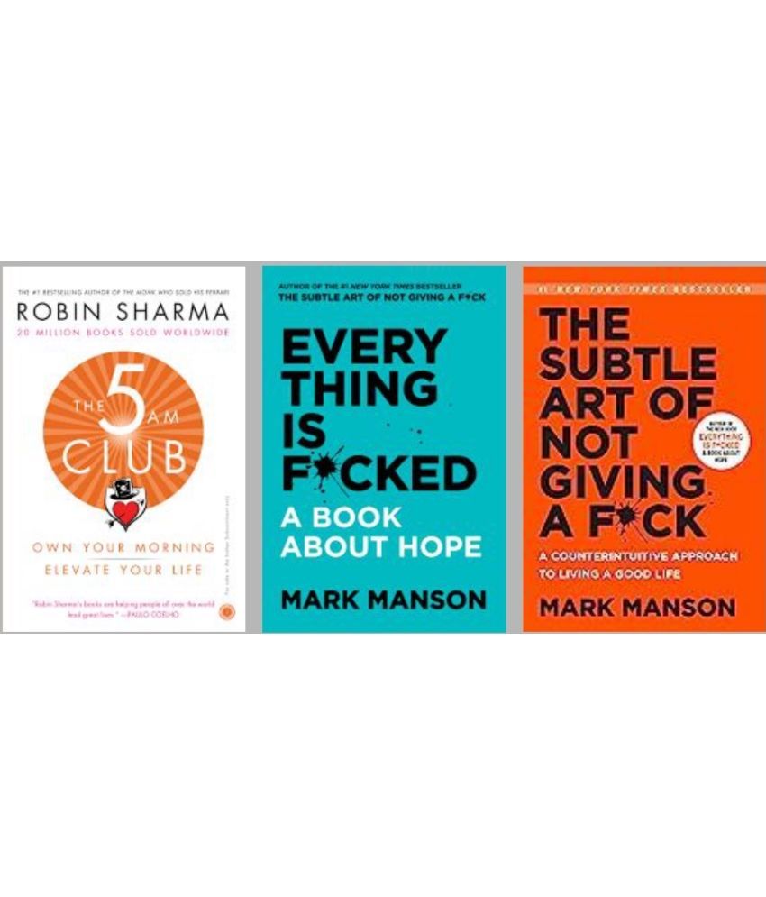     			5 Am Club+ Everything Is F*Cked + The Subtle Art Of Not Giving A F*Ck by Mark Manson