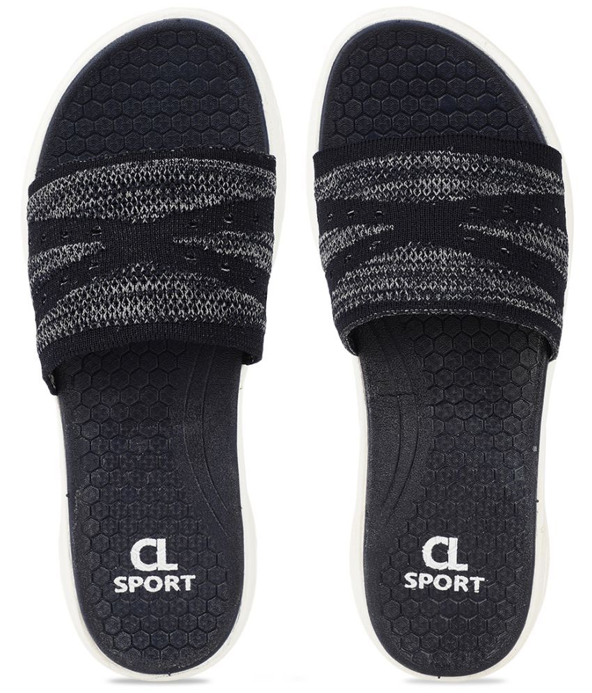     			Carlton London Navy Blue Women's Slide Flip Flop