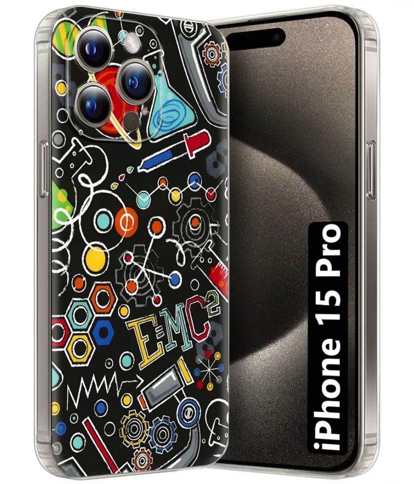     			Fashionury Multicolor Printed Back Cover Silicon Compatible For Apple iPhone 15 Pro ( Pack of 1 )