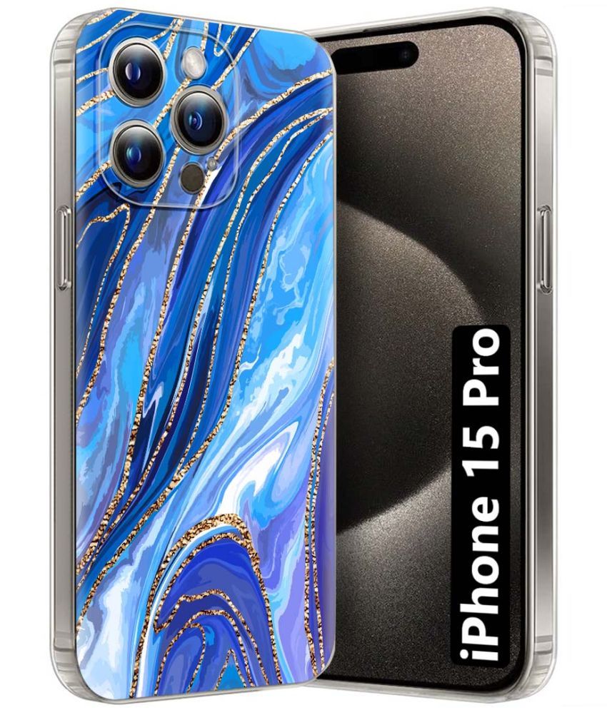     			Fashionury Multicolor Printed Back Cover Silicon Compatible For Apple iPhone 15 Pro ( Pack of 1 )