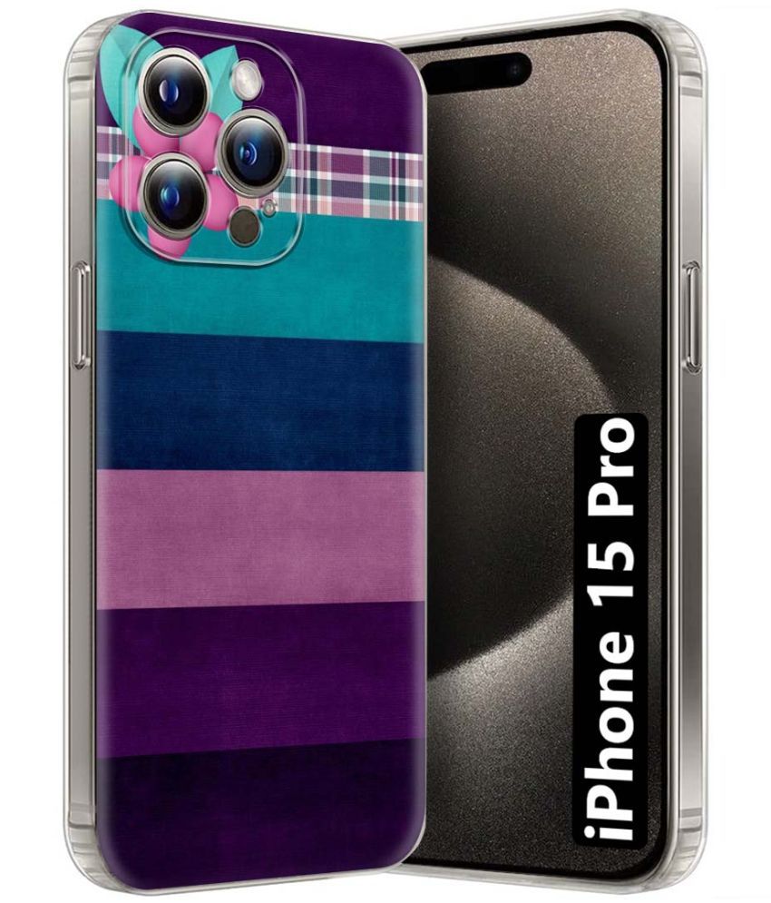     			Fashionury Multicolor Printed Back Cover Silicon Compatible For Apple iPhone 15 Pro ( Pack of 1 )