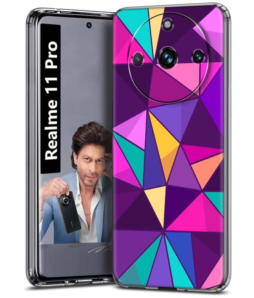     			Fashionury Multicolor Printed Back Cover Silicon Compatible For Realme 11 Pro ( Pack of 1 )