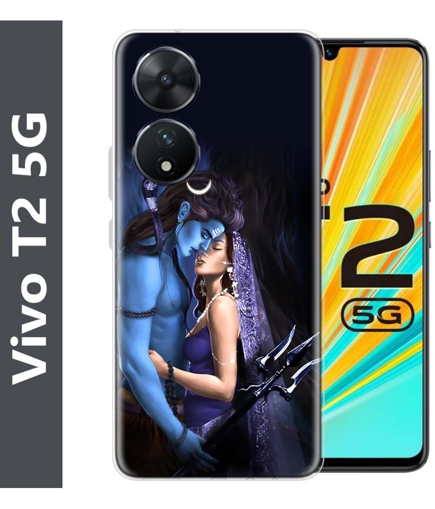     			Fashionury Multicolor Printed Back Cover Silicon Compatible For Vivo T2 5G ( Pack of 1 )