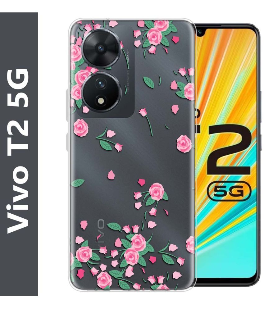     			Fashionury Multicolor Printed Back Cover Silicon Compatible For Vivo T2 5G ( Pack of 1 )