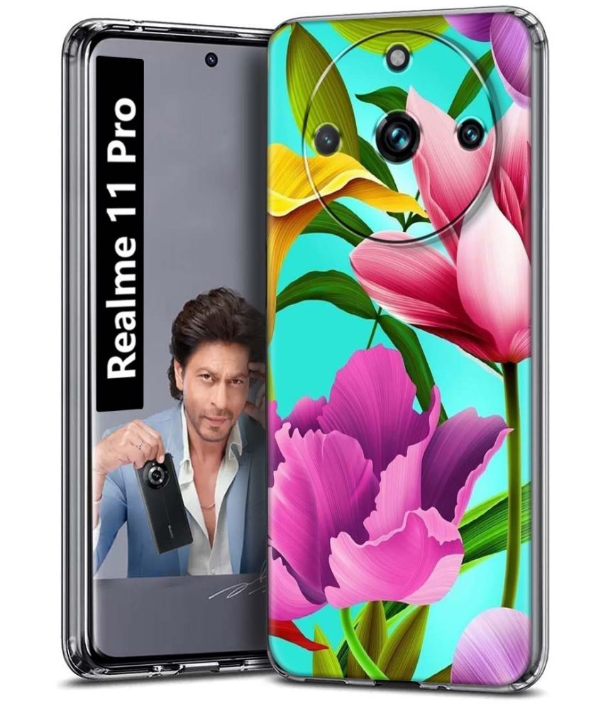     			Fashionury Multicolor Printed Back Cover Silicon Compatible For Realme 11 Pro ( Pack of 1 )