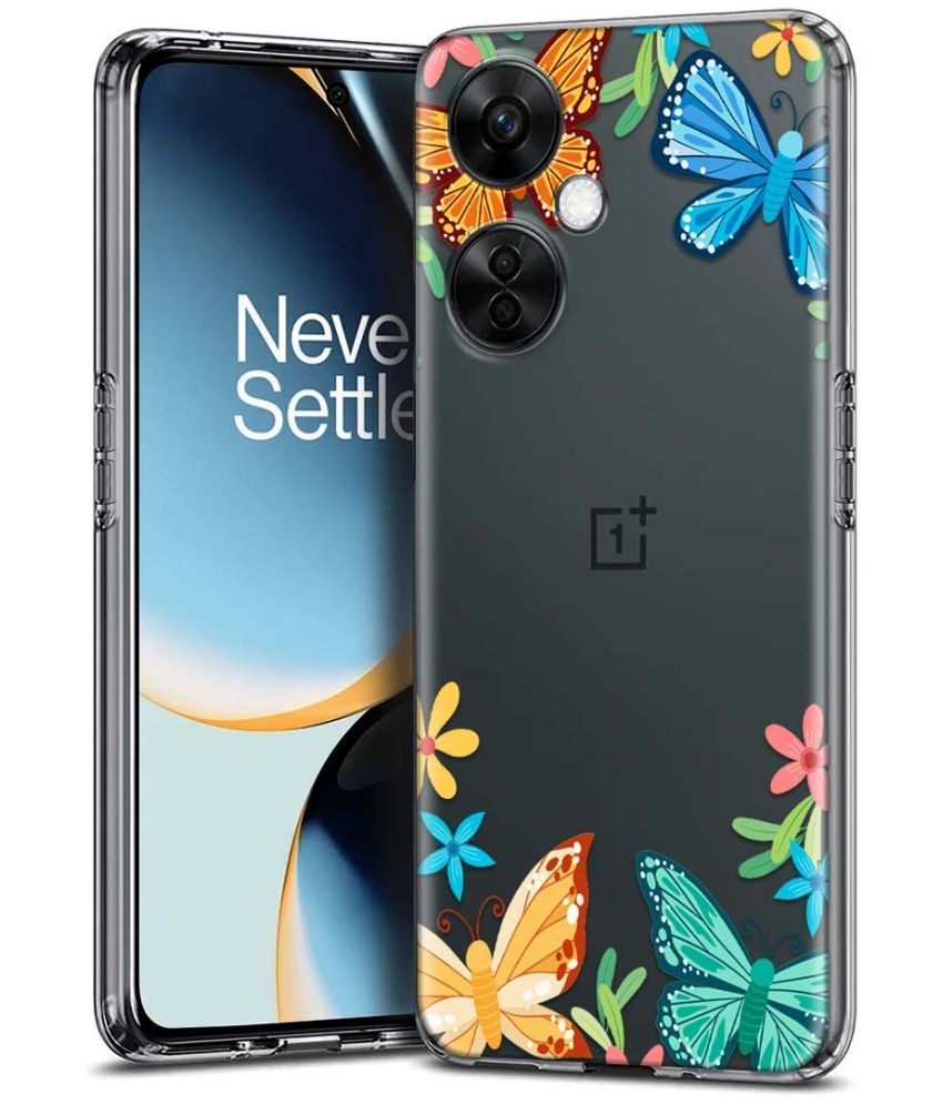     			Fashionury Multicolor Printed Back Cover Silicon Compatible For Oneplus Nord CE 3 Lite 5G ( Pack of 1 )