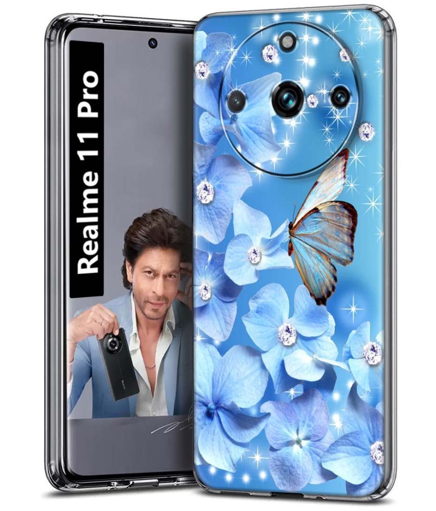     			Fashionury Multicolor Printed Back Cover Silicon Compatible For Realme 11 Pro ( Pack of 1 )