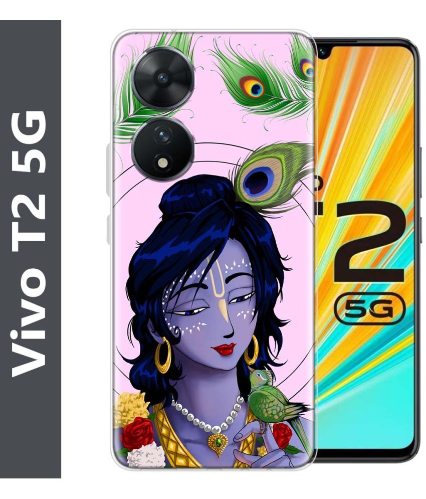     			Fashionury Multicolor Printed Back Cover Silicon Compatible For Vivo T2 5G ( Pack of 1 )