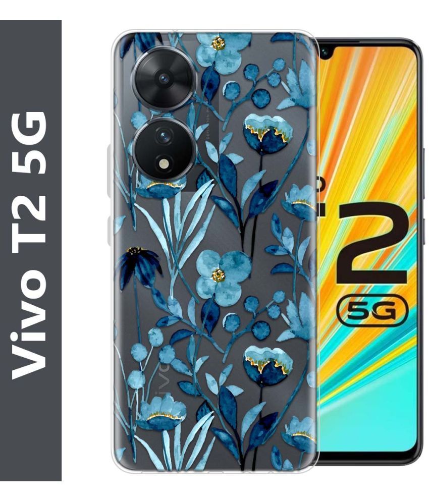     			Fashionury Multicolor Printed Back Cover Silicon Compatible For Vivo T2 5G ( Pack of 1 )