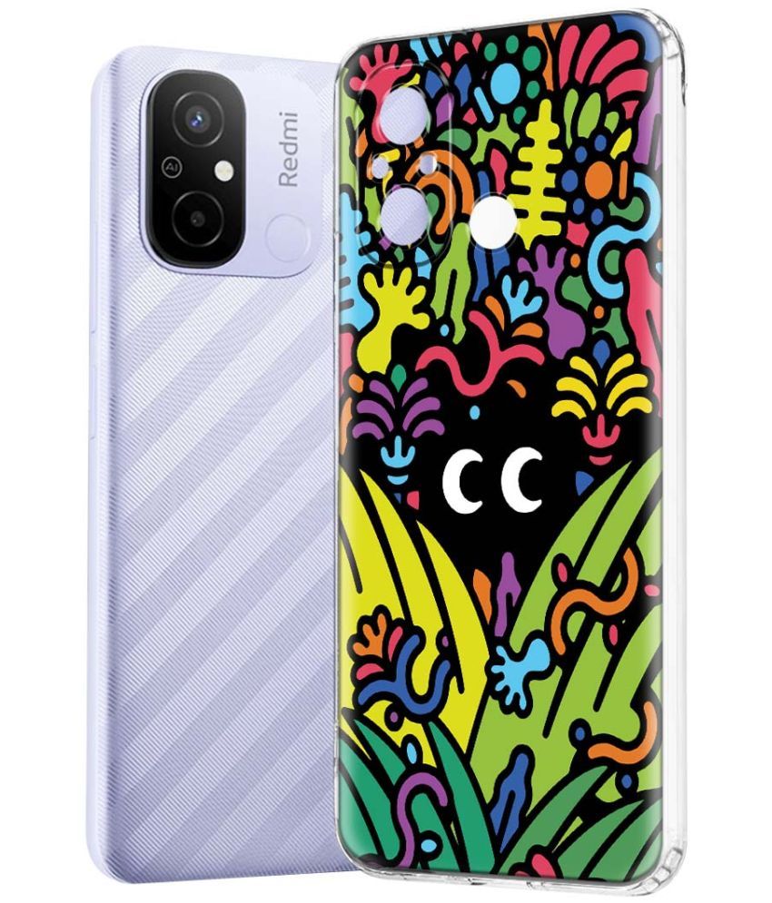     			Fashionury Multicolor Printed Back Cover Silicon Compatible For Redmi 12C ( Pack of 1 )