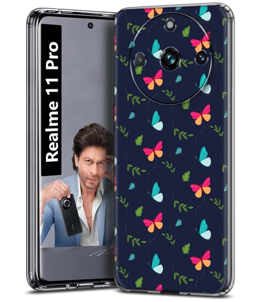     			Fashionury Multicolor Printed Back Cover Silicon Compatible For Realme 11 Pro ( Pack of 1 )