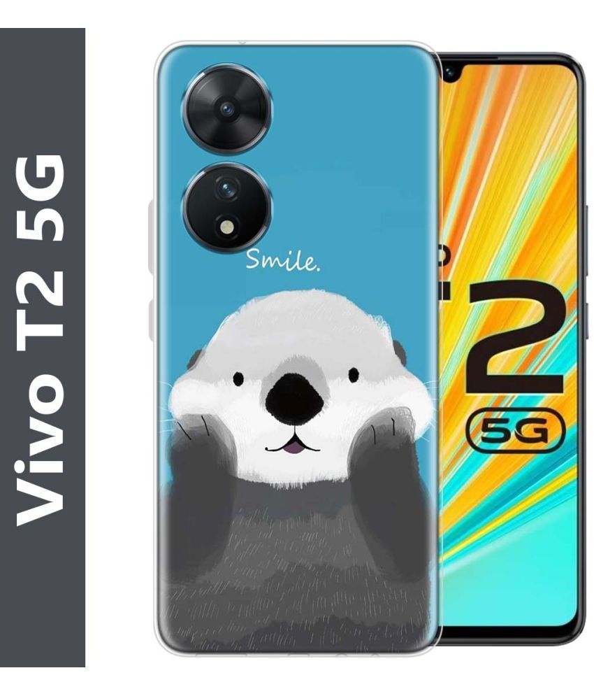     			Fashionury Multicolor Printed Back Cover Silicon Compatible For Vivo T2 5G ( Pack of 1 )