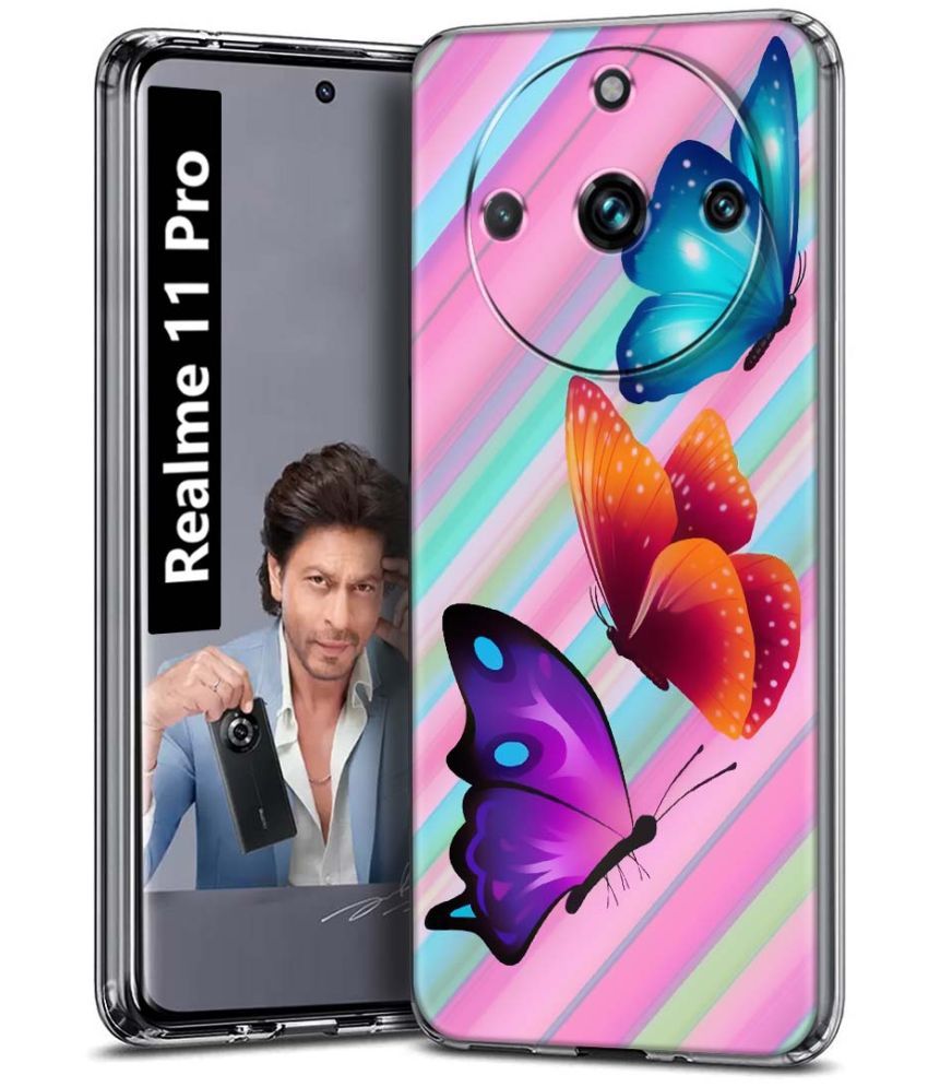     			Fashionury Multicolor Printed Back Cover Silicon Compatible For Realme 11 Pro ( Pack of 1 )