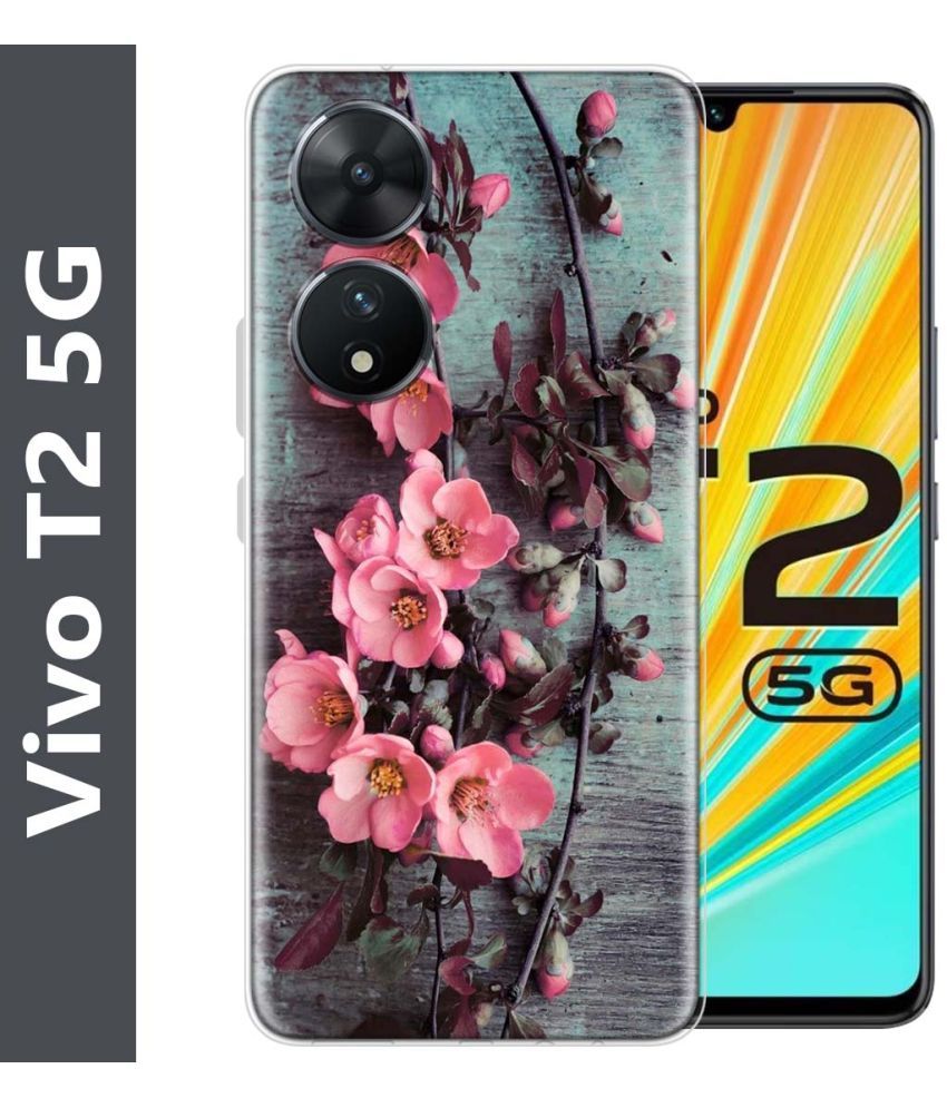     			Fashionury Multicolor Printed Back Cover Silicon Compatible For Vivo T2 5G ( Pack of 1 )