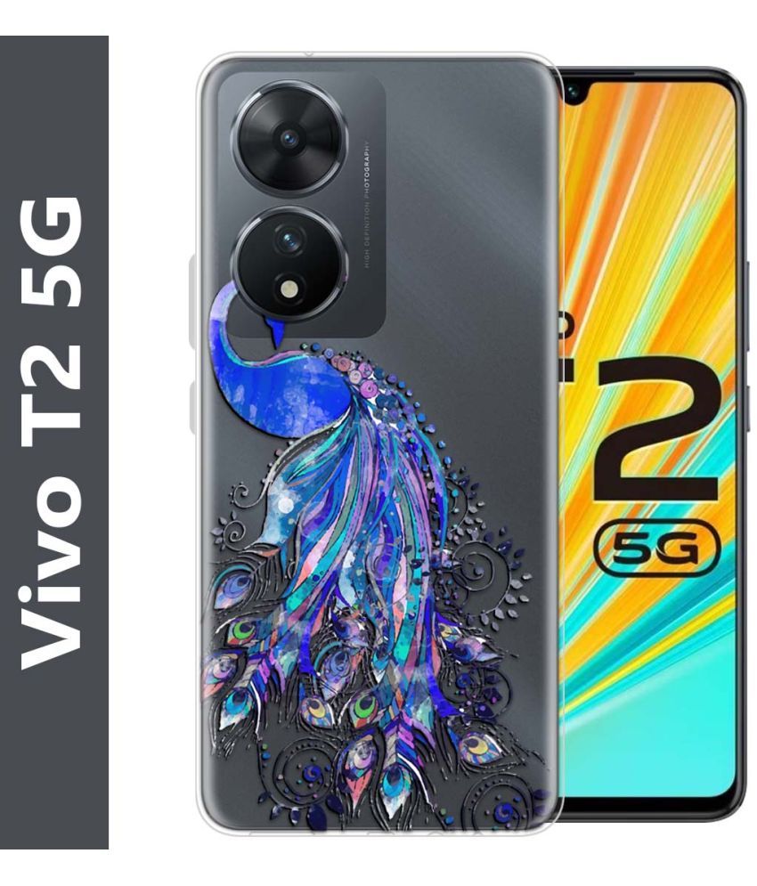     			Fashionury Multicolor Printed Back Cover Silicon Compatible For Vivo T2 5G ( Pack of 1 )