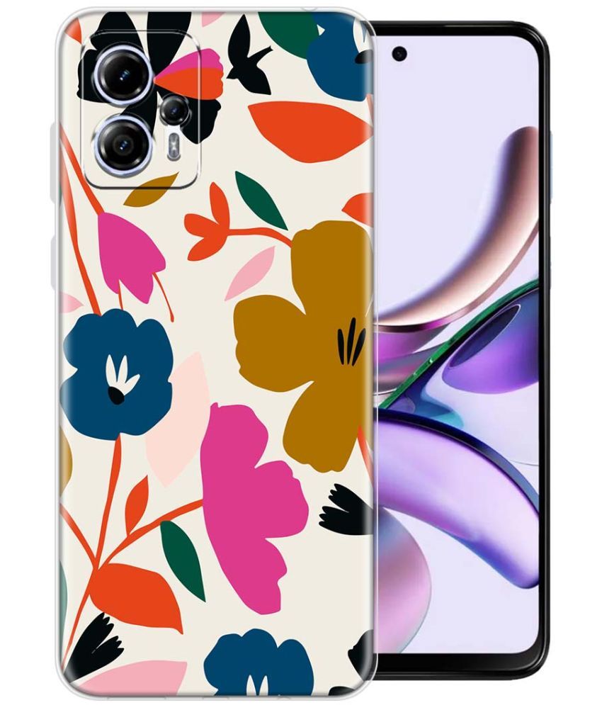     			Fashionury Multicolor Printed Back Cover Silicon Compatible For Moto G13 ( Pack of 1 )