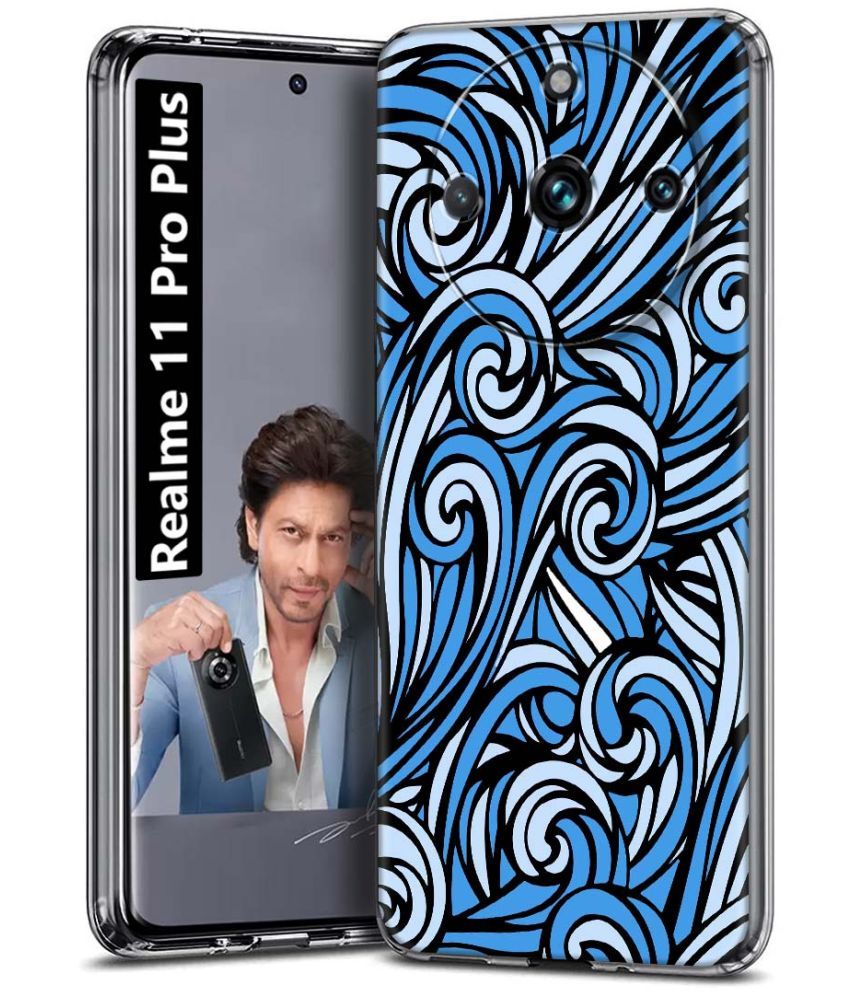     			Fashionury Multicolor Printed Back Cover Silicon Compatible For Realme 11 Pro Plus ( Pack of 1 )