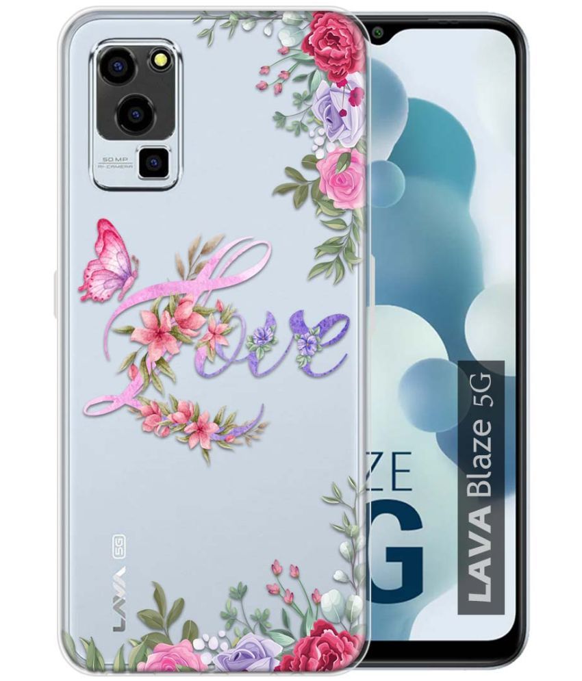     			Fashionury Multicolor Printed Back Cover Silicon Compatible For Lava Blaze 5G ( Pack of 1 )