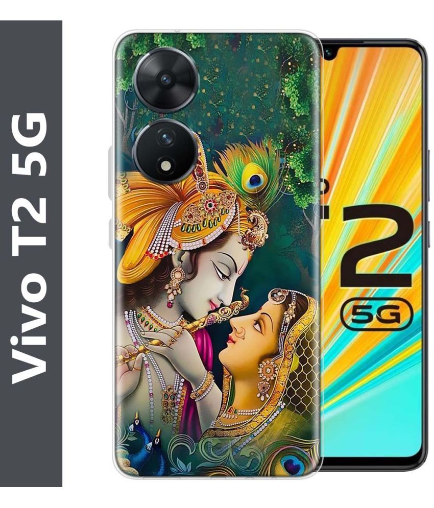     			Fashionury Multicolor Printed Back Cover Silicon Compatible For Vivo T2 5G ( Pack of 1 )