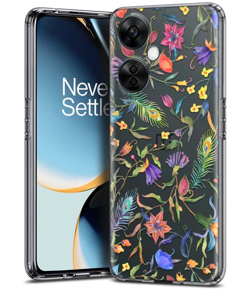     			Fashionury Multicolor Printed Back Cover Silicon Compatible For Oneplus Nord CE 3 Lite 5G ( Pack of 1 )