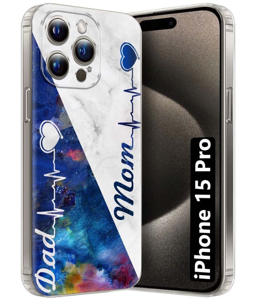     			Fashionury Multicolor Printed Back Cover Silicon Compatible For Apple iPhone 15 Pro ( Pack of 1 )