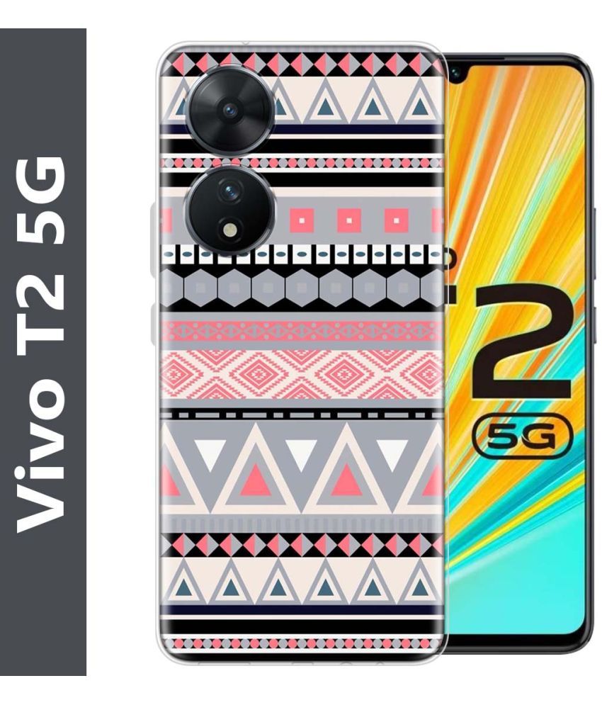     			Fashionury Multicolor Printed Back Cover Silicon Compatible For Vivo T2 5G ( Pack of 1 )