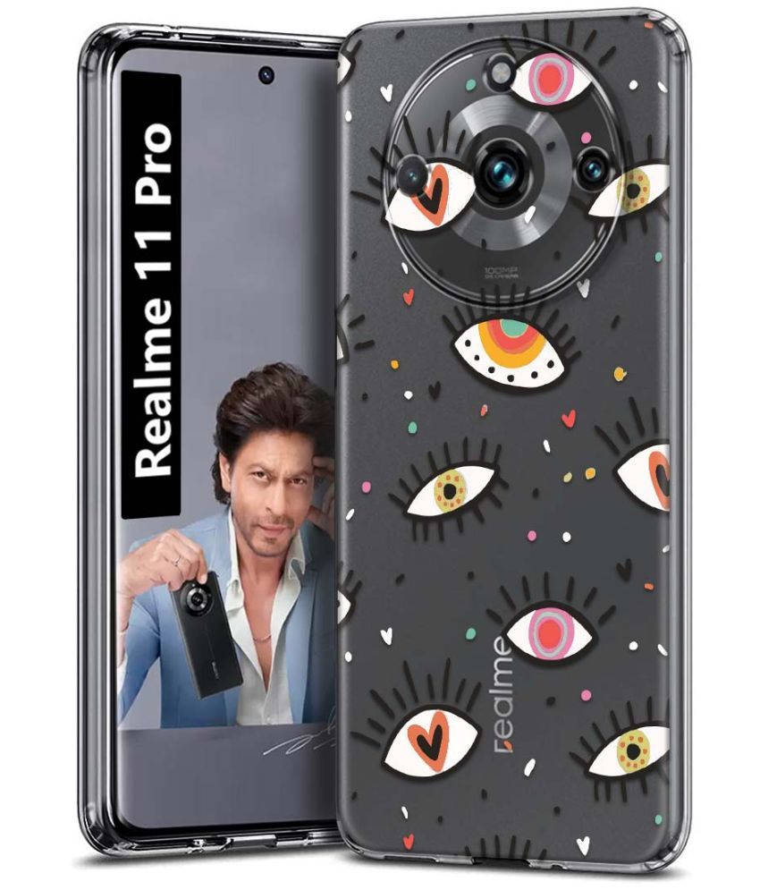     			Fashionury Multicolor Printed Back Cover Silicon Compatible For Realme 11 Pro ( Pack of 1 )