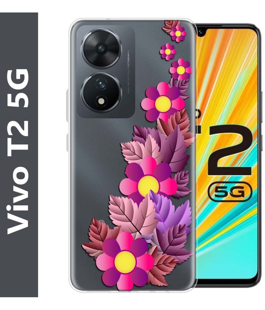     			Fashionury Multicolor Printed Back Cover Silicon Compatible For Vivo T2 5G ( Pack of 1 )