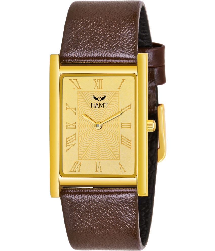 HAMT Brown Leather Analog Men's Watch