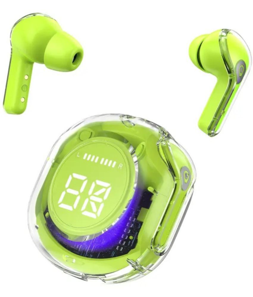     			VEhop Ultrapods PRO Bluetooth True Wireless (TWS) In Ear 30 Hours Playback Low Latency,Powerfull bass IPX4(Splash & Sweat Proof) Green