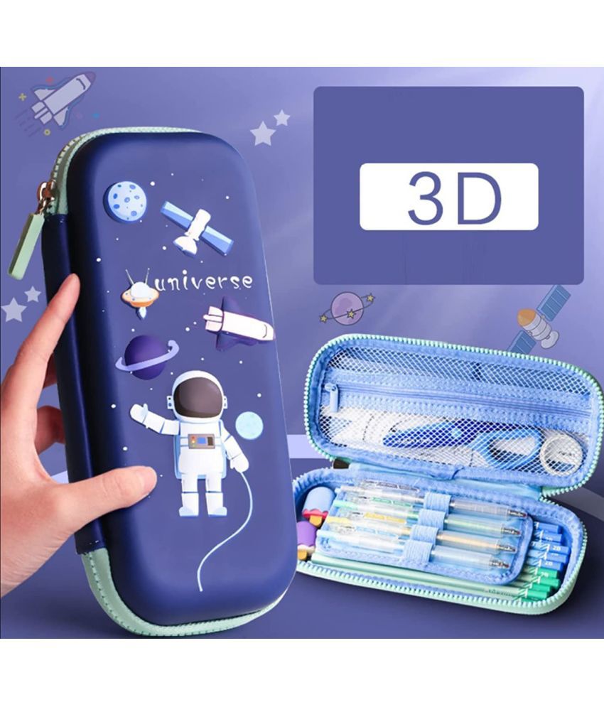     			Villy 3D EVA Space Pencil Case for Kids - Pencil Pouch