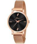 Jainx Rose Gold Metal Analog Womens Watch