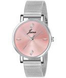 Jainx Silver Stainless Steel Analog Womens Watch