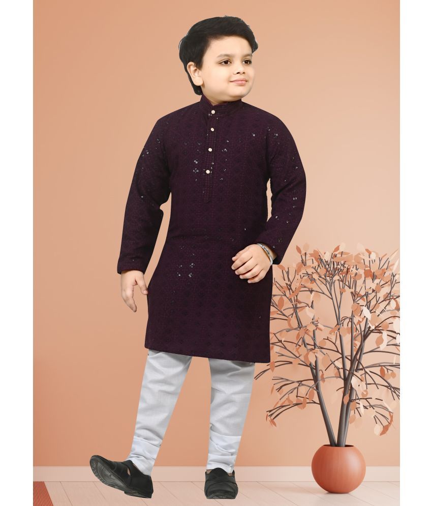     			Arshia Fashions Wine Rayon Boys ( Pack of 1 )