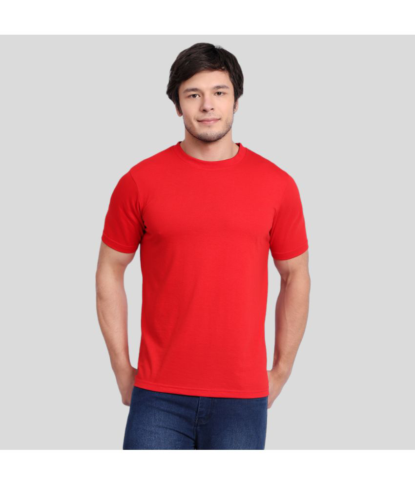     			Betrost 100% Cotton Regular Fit Solid Half Sleeves Men's T-Shirt - Red ( Pack of 1 )