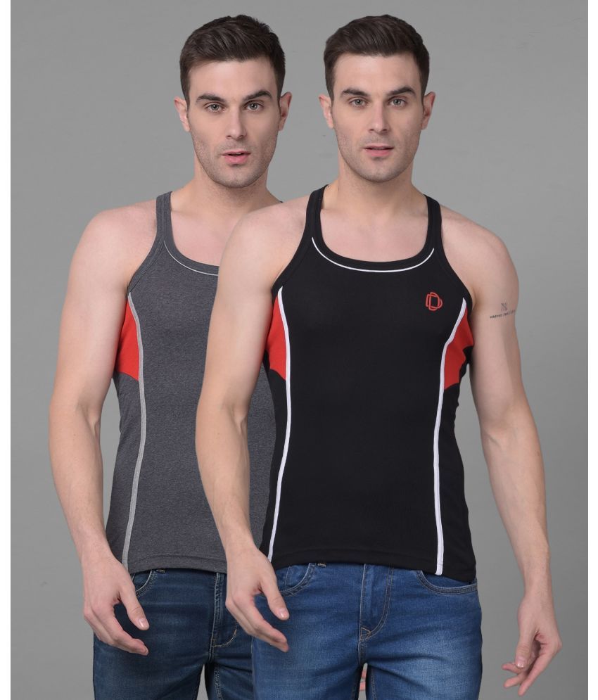     			Pack of 2 Dollar Bigboss Assorted Colorblock Cotton Blend Men Vest